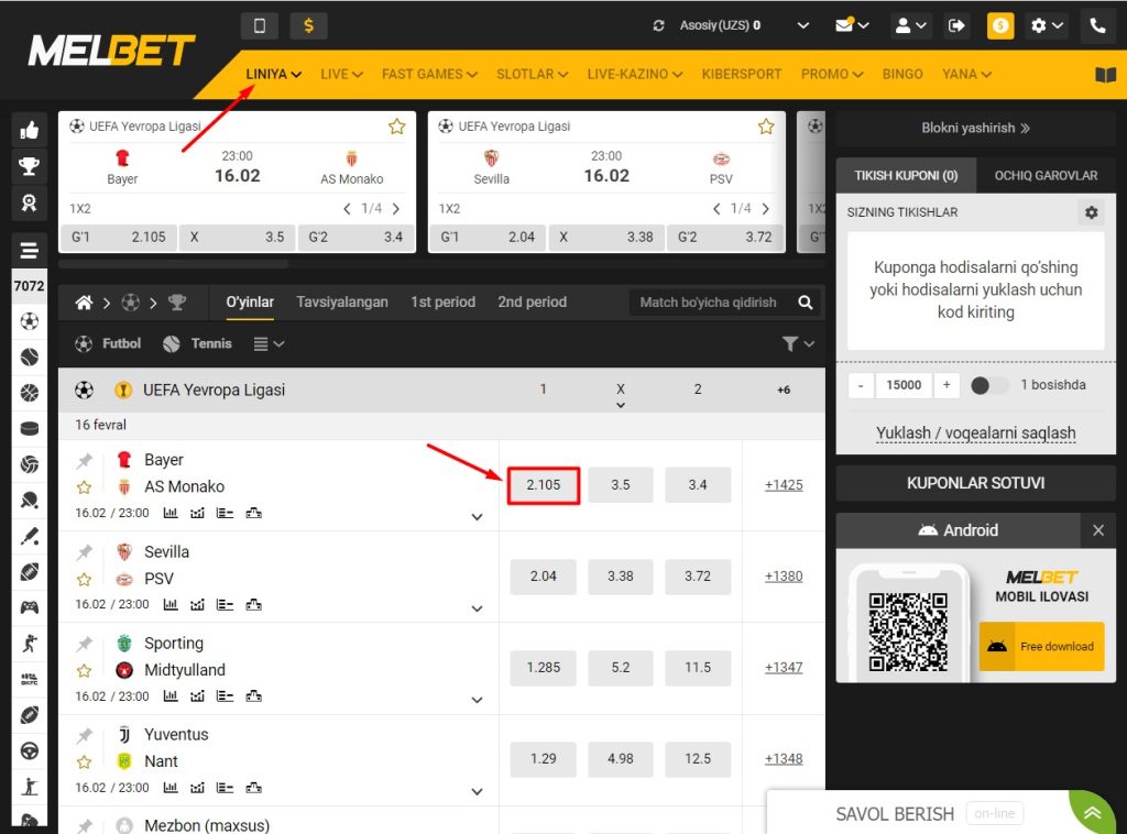 melbet ios